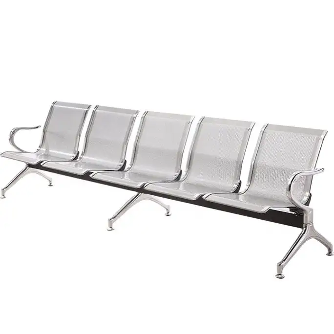 Zitai funiture hospital airport sofa lounge seating bench waiting room area PU 3 seat row link chairs