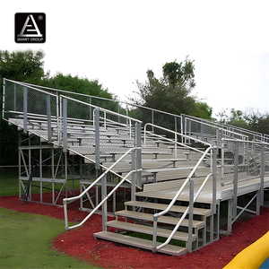 Smart Sports Portable Aluminium Bleachers Bench Seating Outdoor/Indoor Football Mobile Aluminium <strong>Grandstand</strong> Tribune Bleacher - Product Image 6