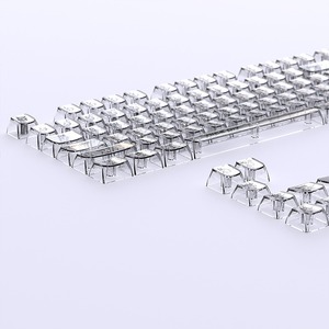 Tinh thể màu đen V2 PC trong suốt Keycap 119 phím tỏa sáng thông qua MDA hồ sơ tương thích 100%, 75%, 65% Bàn phím cơ khí - Product Image 4