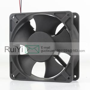 Sunon asli 5V 12V 48V DC 24V 6.2W AC EC 12038 Inverter 12CM Inverter Server bola ganda 2 kawat kipas pendingin KD2412PMB1-6A - Product Image 5