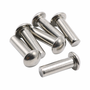 Remaches de Acero al Carbono Suave <span class=keywords><strong>DIN</strong></span> <span class=keywords><strong>660</strong></span> 1.2*5, 1/8 x 1/4 Pulgadas, Recubiertos de Zinc, Galvanizados, Niquelados, Remaches Sólidos, Tornillos de Accionamiento por Martillo - Product Image 4