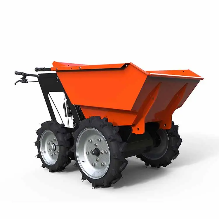 Rcm Cá Nhân Nhỏ Dumper Elektro bánh xe barrow mạ kẽm theo dõi trang web Dumper cho trang trại làm việc nhỏ Dumper xe tải