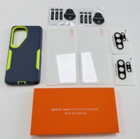 Étui 5-en-1 robuste en TPU+PC antichoc mat avec protection d'objectif en verre trempé pour S26 Ultra/S26/S26+