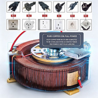 Stabilisateur de tension automatique 5000VA SVC, type relais, monophasé, sortie 110V/220V, affichage numérique en cuivre pour appareils électroménagers