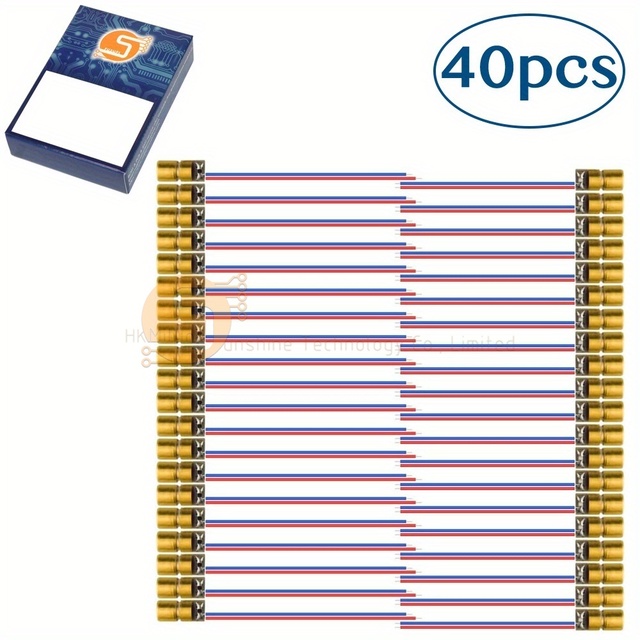 40PCS Red Laser Diode Module 650nm 6mm (20PCS 5V + 20PCS 3V) 5mW for DIY Electronics Pointers
