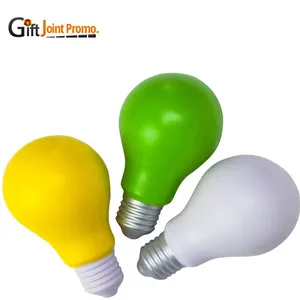 China Factory Bulb Shape Anti Stress Ball Stress Relief Ball Bulb PU Foam Ball