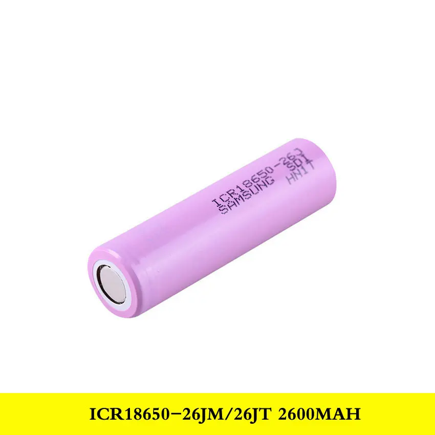 Originele Samsung 18650 26jm/26jt Lithium-Ion Batterij 2600Mah Mobiele Power Cel
