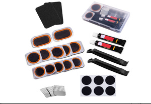 <span class=keywords><strong>Kit</strong></span> de Parches Fríos para <span class=keywords><strong>Bicicleta</strong></span> con Palanca de Neumáticos, Juego de Herramientas de Reparación Rápida de Neumáticos, Parches Fríos con Pegamento, Herramienta Combinada de Reparación para Bicicletas de Montaña y Carretera - Product Image 6