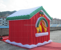 Winter Wonderland Gonflable Santa House-Parfait pour les événements de vacances et les fêtes de Noël