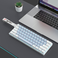 Teclado Mecánico para Juegos HXSJ V900 con Cable USB Tipo-C, 61 Teclas, Retroiluminación LED, Nuevo, Portátil, Compacto, para PC Gamer
