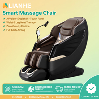 Fauteuil de massage électrique intelligent AI en gros avec fonction zéro gravité, enveloppement complet par airbags, chaleur lombaire et contrôle par tablette
