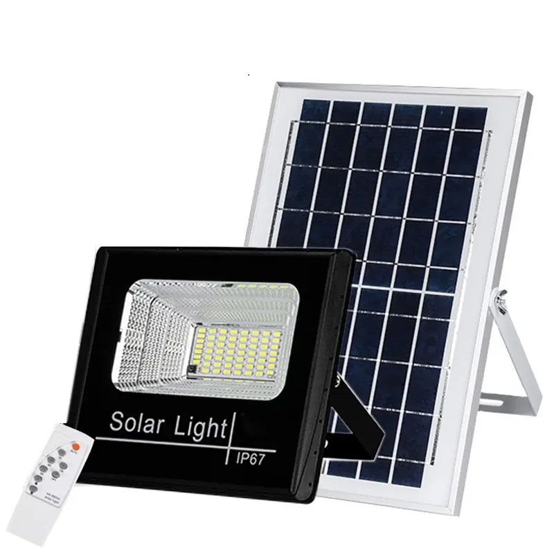 Amazon solar lights ABS plastic material outdoor solar powered led flood lights 60W for house