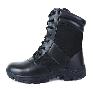 รองเท้าบูทหนังสีดำ TSB01 สำหรับเจ้าหน้าที่รักษาความปลอดภัย  แบบทนทาน - Product Image 5