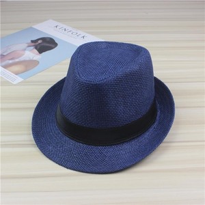 Sombrero Fedora de Paja de Poliéster Tejido con Protección Solar, Modelo HT-2145, Versión Más Vendida, Acepta Logotipo Personalizado - Product Image 4