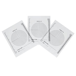 Wintape 10Cm Diameter Sekali Pakai Tahan Air Alat Ukur Bullseye Panduan Pengukuran Jelas Luka Mengukur Penggaris - Product Image 6