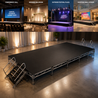 Scène d'assemblage en aluminium, plateforme de scène, scène de mariage, petite scène de concert – Fournisseur direct usine