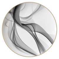 Assiette de présentation Joy Tableware pour mariage, décorative, 12 pouces, motif récif doré