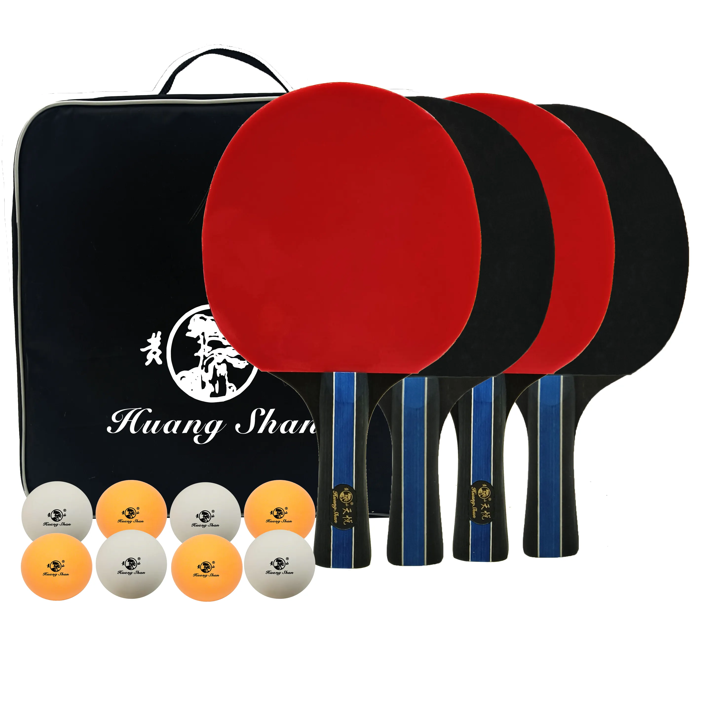 Professional Pingpong Racket Cheap Table Tennis Paddle Set Retractable Net Carry Bag 4 Player Table Tennis Racket Profession