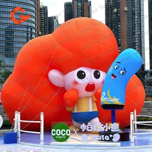 Decoración Publicitaria Personalizada para Exteriores, Inflable, Linda Chica de Dibujos Animados, Personaje de Película Gigante Inflable, Mascota - Product Image 2