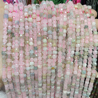 Vente en gros de perles carrées à facettes en grenat rouge naturel Perles cubes lisses en pierre carrée pour la fabrication de bijoux (AB2135)