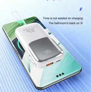 New Design 10000mah Power Bank Pour Telephone 22.5W Two-Way Fast Charging For Mobile Phone Portable Power Bank