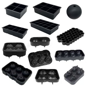 Bandejas para Cubitos de Hielo (Juego de 2) en Oferta, Molde para Hacer Bolas de Hielo Esféricas con Tapa, Molde para Cubitos de Hielo Cuadrados Grandes para Whisky, Cócteles y Uso Casero - Product Image 2