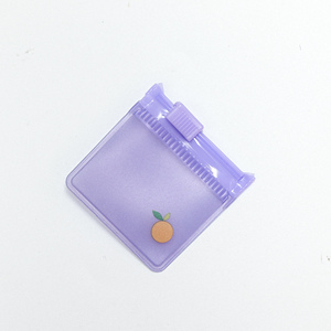 Recycled Fashion Purple Clear Zipper <b>Bag</b> for Ring <b>Packing</b> Customized Logo Printing Hot Selling <b>Bag</b> - Product Image 3