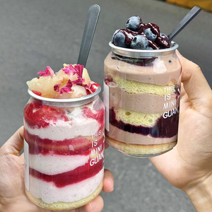 Boîte en PET de qualité alimentaire de 330 ml pour l'emballage de gâteaux, boîte en plastique PET avec couvercle facile à ouvrir, récipient en plastique facile à ouvrir - Product Image 1