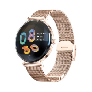 Montre connectée YiQungo <span class=keywords><strong>V85</strong></span> avec boîtier métallique, écran AMOLED, autonomie de 5 à 10 jours, suivi du sommeil, suivi d'activité magnétique, réponse aux appels - Product Image 2