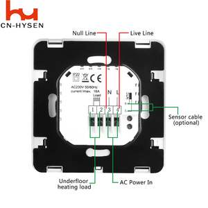 Bộ Sưởi Chân Tường 16A Bộ Điều Nhiệt Nhiệt Điện Kỹ Thuật Số Bộ Điều Nhiệt Treo Tường Nhiệt Điện 240V - Product Image 6