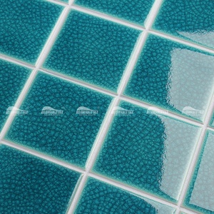 Prix ​​bas, décoration murale de 4 pouces, fournisseur de mosaïque de Foshan, carreaux de piscine vert craquelé de 100x100 mm, <span class=keywords><strong>Espagne</strong></span> - Product Image 2