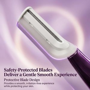 Herramienta Eléctrica Sónica Recargable para Dermaplaning, Elimina el Vello Superfluo, con LED Integrado, Ángulo de 45 Grados, Base de Carga y Cuchillas de Repuesto - Product Image 2