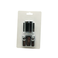 Poignée magnétique noire à ouverture par pression pour porte vitrée simple en plastique OEM, charnières pivotantes, design contemporain pour salon