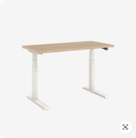 Bureau debout électrique moderne et convertible en bois, réglable en hauteur, avec commande ergonomique manuelle, table élévatrice double