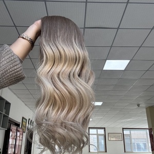 <span class=keywords><strong>Kayla</strong></span> balayage วิกผมด้านหน้ามีความหนาแน่นต่ำมีฝาปิดผ้าไหมฐานวิกผมคนยุโรปแท้หรูหราขายส่งวิกทางการแพทย์ - Product Image 2