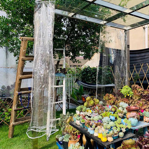 Vente en gros 1.5*2.5m bâche en PVC transparent étanche pour Auto <span class=keywords><strong>moto</strong></span> Van extérieur hiver balcon <span class=keywords><strong>Protection</strong></span> contre la pluie et isolation - Product Image 4