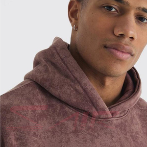 Sudadera con Capucha Extra Grande para Hombre, 100% Algodón, Estilo Urbano Personalizado, Sudadera Lisa de Invierno de Alta Calidad, Tendencia 2025 - Product Image 6