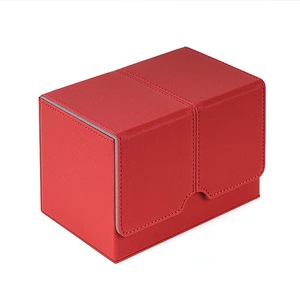 Boîte <span class=keywords><strong>de</strong></span> rangement multifonctionnelle pour cartes <span class=keywords><strong>de</strong></span> jeu Pokémon PTCG à motif quadrillé en PU, style tiroir - Product Image 2