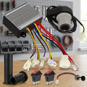 Kit de conversion de vélo électrique en aluminium durable, contrôleur de moteur, accélérateur de guidon, batterie au lithium, prise d'alimentation - Product Image 3