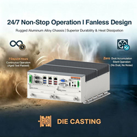 Ordinateur industriel embarqué sans ventilateur à large plage de température, processeur Core I9/i7/i5/i3, petit format
