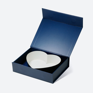 Elegant 2cm Thick Heart-Shaped Magnetic Box With Clear Window Eco-Friendly Matte Finish for Flowers Face Cream and Candles - Product Image 6