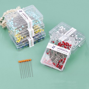 Vente en gros 100 pièces/boîte Boîte <span class=keywords><strong>de</strong></span> 4x45mm <span class=keywords><strong>Épingle</strong></span>s <span class=keywords><strong>à</strong></span> <span class=keywords><strong>tête</strong></span> ronde en perle <span class=keywords><strong>de</strong></span> couleur pour couture, <span class=keywords><strong>épingle</strong></span>s <span class=keywords><strong>à</strong></span> <span class=keywords><strong>tête</strong></span> en <span class=keywords><strong>verre</strong></span> droites - Product Image 6