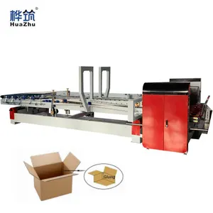 Automatic Pizza Corrugated Carton Box Making Folding Gluing Pasting Machine Automatic Corrugated Carton Folder Gluer Machine