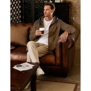 Sudadera con capucha para hombre FOXA, chaqueta informal con capucha y cordón, con bolsillos, sudadera transpirable para hacer ejercicio y senderismo - Product Image 3