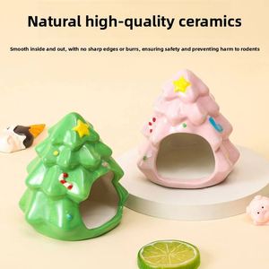 Comfortable Durable Ceramic Heat-Resistant Hamster House for Chinchillas Hamsters Cute Design Summer Cooling Bedroom/Living Room - Product Image 3