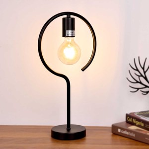 Lampe de table à ampoules E26/E27 en métal de style rétro pour le village - Product Image 1