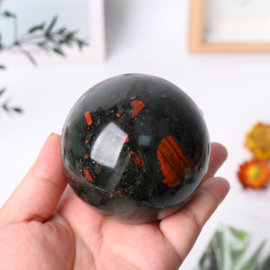 Hot Sale Hand Polished <b>Crystal</b> Sphere Natural African Blood Stone Sphere <b>Ball</b> for Decoration - Product Image 5