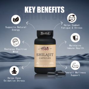 Capsule di Shilajit Rainwood, Integratore di Acido Fulvico dell'Himalaya, Stimolante Energetico - Product Image 2