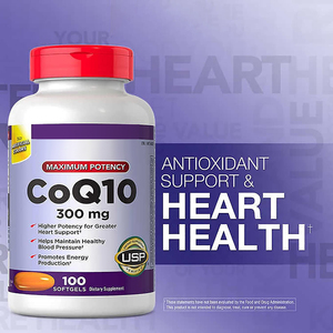 Complément alimentaire de haute qualité à marque privée, capsules molles de CoQ10, coenzyme Q10, santé cardiaque, antioxydant, adulte, 100 capsules molles - Product Image 3