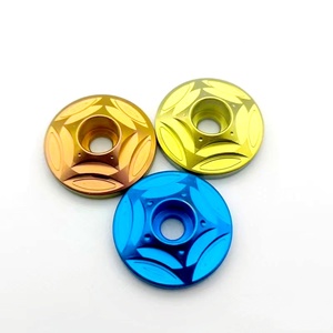 सीएनसी ग्रेड5 रंगीन मोटरसाइकिल संशोधन टाइटेनियम हैंडल बार एंड कैप कवर प्लग नट वेटेड बैलेंस्ड टर्मिनल - Product Image 3